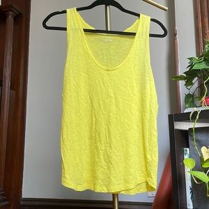 Yellow J. Crew Vintage Collection Tank Top size Small